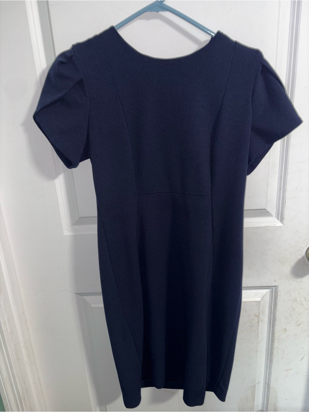 Classic Navy Short-Sleeve Dress - Calvin